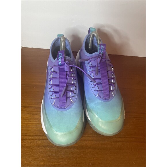 Clove Aeros Aurora Purple Teal Ombre Nursing Healthcare Shoes Womens Size 9 - Picture 3 of 8